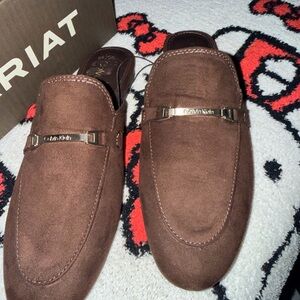 Calvin Klein Women's Brown Suede Moccasins